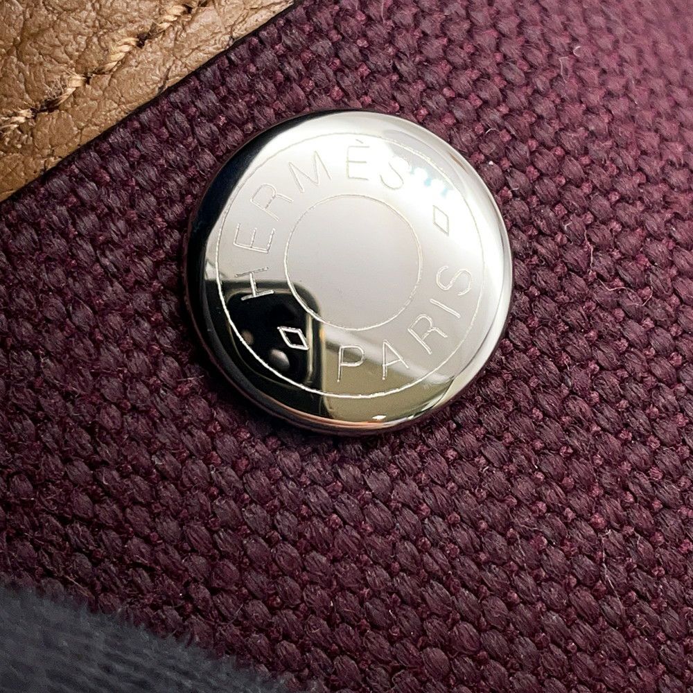 エルメス トートバッグ ガーデンパーティTPM カシス/アルザン/シルバー金具 トワルオフィシエ/ネゴンダ B刻印