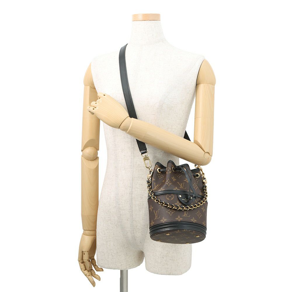 ルイヴィトン ハンドバッグ モノグラム カノエ M83480 2way 黒 ブラック