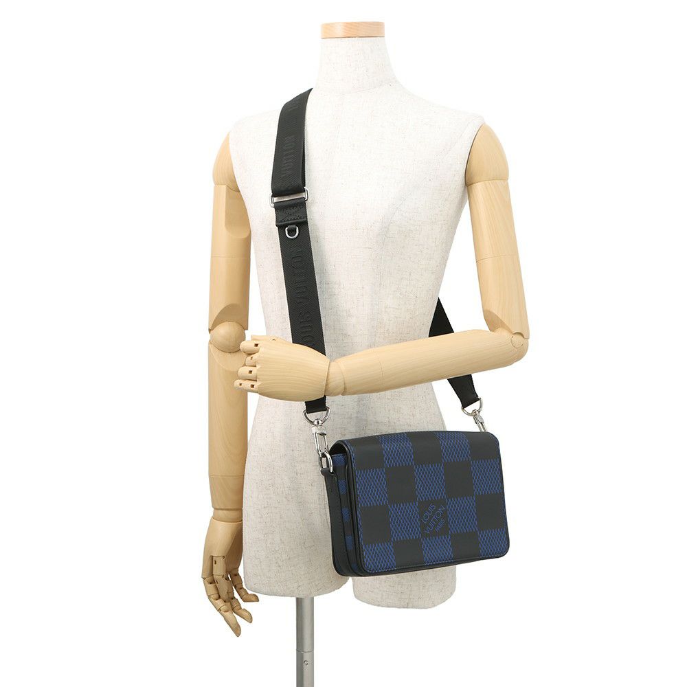 ルイヴィトン ショルダーバッグ ダミエ・アンフィニ3D ステュディオ・メッセンジャー N50037 LOUIS VUITTON 黒 ブラック