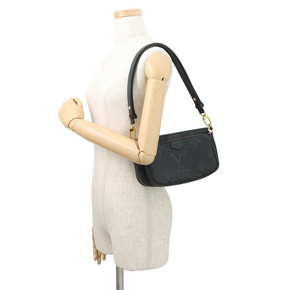 ルイヴィトン ショルダーバッグ モノグラム・アンプラント ミュルティ・ポシェット・アクセソワール M80399 LOUIS VUITTON 黒 ブラック