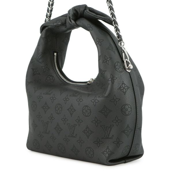 ルイヴィトン ハンドバッグ モノグラム・マヒナ ホワイ・ノットPM M20703 2way 黒 ブラック