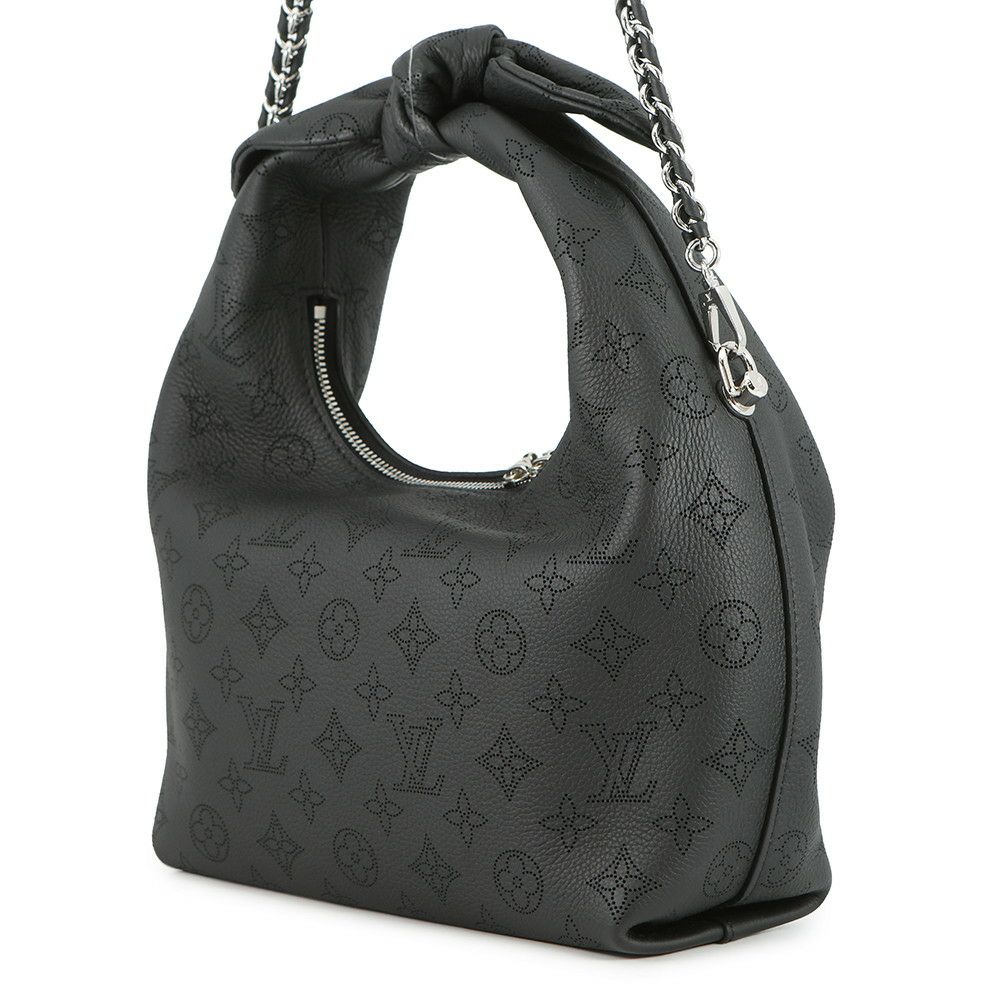 ルイヴィトン ハンドバッグ モノグラム・マヒナ ホワイ・ノットPM M20703 2way 黒 ブラック