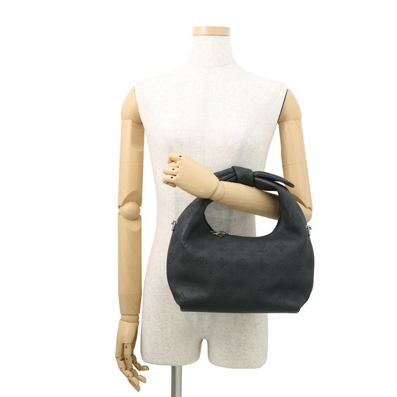 ルイヴィトン ハンドバッグ モノグラム・マヒナ ホワイ・ノットPM M20703 2way 黒 ブラック