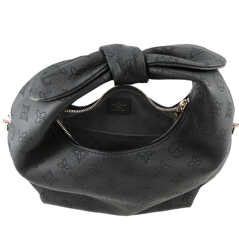 ルイヴィトン ハンドバッグ モノグラム・マヒナ ホワイ・ノットPM M20703 2way 黒 ブラック