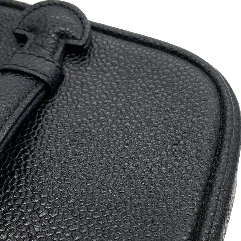 シャネル バニティバッグ ココマーク キャビアスキン 縦型 A01998 CHANEL 化粧ポーチ コスメポーチ 黒