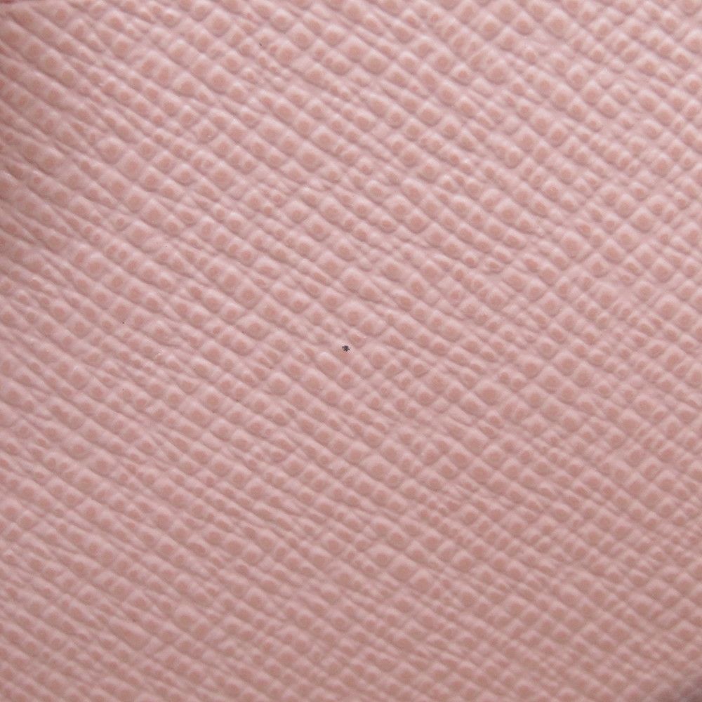 ルイヴィトン 長財布 ダミエ・エベヌ ジッピー・ウォレット N60046 LOUIS VUITTON ヴィトン 財布 ピンク ラウンドファスナー