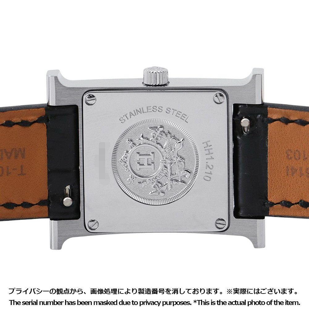 エルメス Hウォッチ HH1.210 HERMES 腕時計 スパークリングホワイトラッカー文字盤 11Pダイヤ