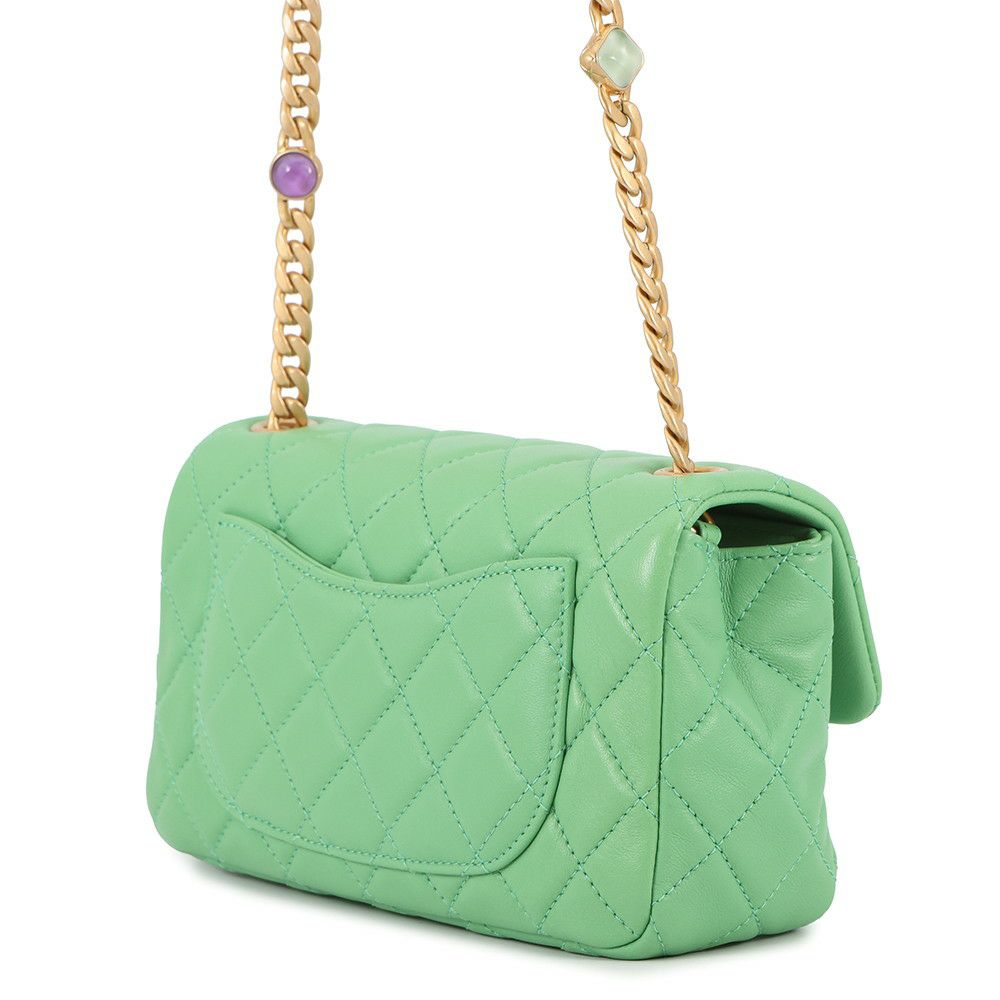 シャネル チェーンショルダーバッグ ミニ マトラッセ 20 ココマーク ラムスキン A69900 CHANEL