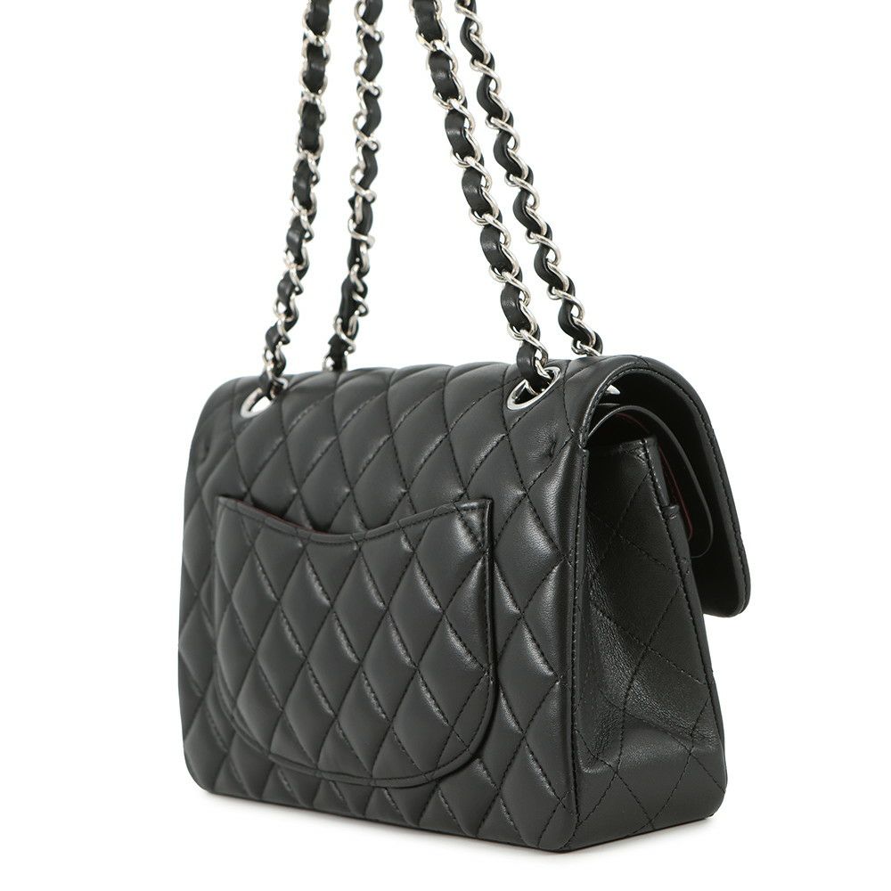 シャネル チェーンショルダーバッグ マトラッセ23 ココマーク ダブルチェーン ラムスキン A01113 CHANEL バッグ 黒