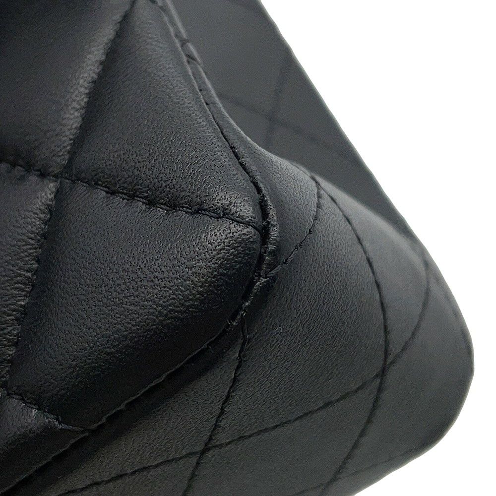 シャネル チェーンショルダーバッグ マトラッセ23 ココマーク ダブルチェーン ラムスキン A01113 CHANEL バッグ 黒