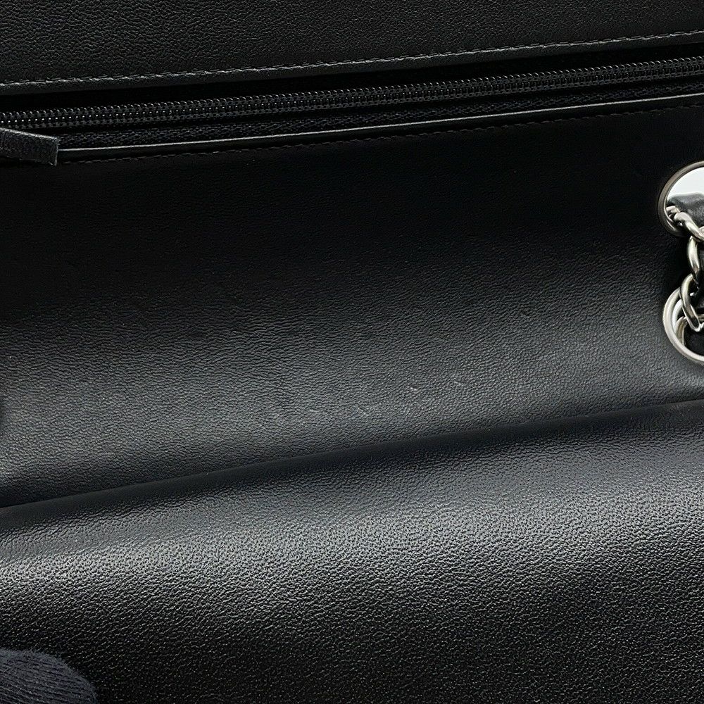 シャネル チェーンショルダーバッグ マトラッセ23 ココマーク ダブルチェーン ラムスキン A01113 CHANEL バッグ 黒