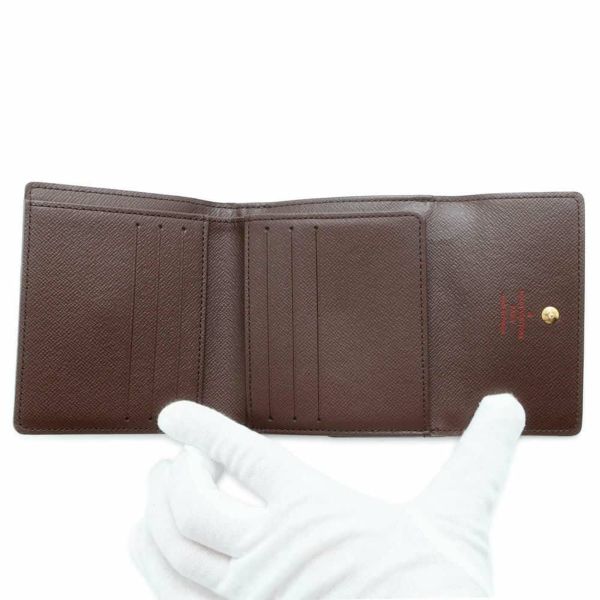 ルイヴィトン 財布 ダミエ・エベヌ ポルトフォイユ・エリーズ N61654