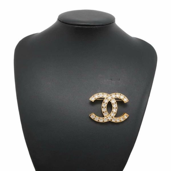 シャネル ブローチ ココマーク ラインストーン F22 A CHANEL アクセサリー