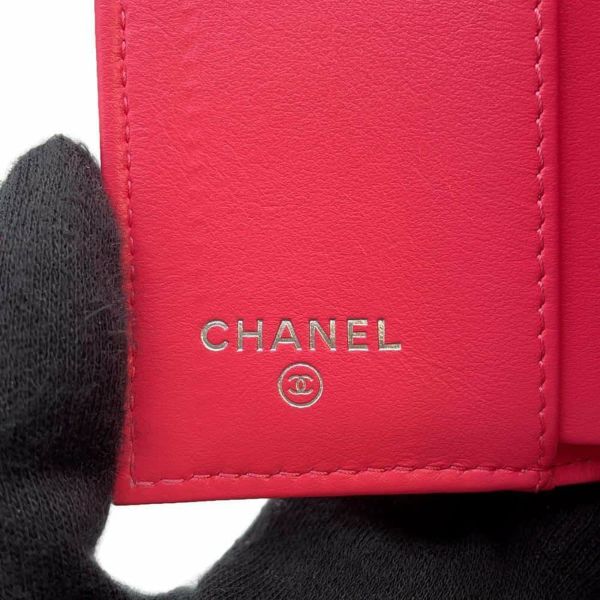 シャネル 三つ折り財布 ココマーク スモールフラップウォレット キャビアスキン AP3827 CHANEL 財布