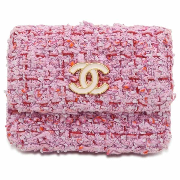 シャネル チェーンウエストウォレット ココマーク ツイード CHANEL 財布 カード