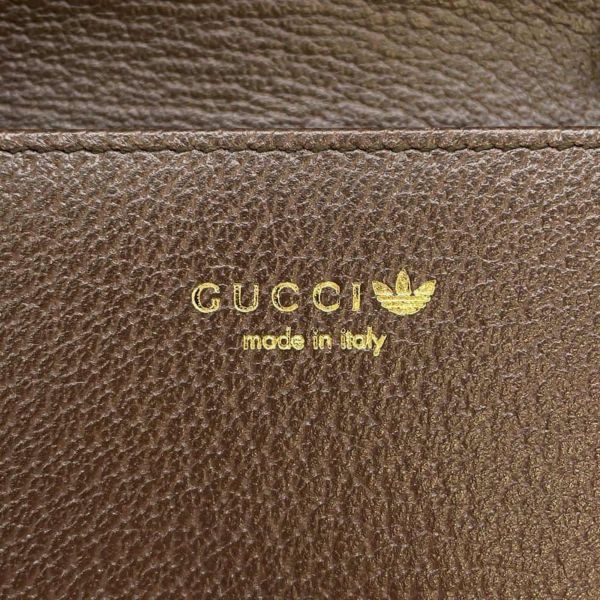 グッチ チェーンウォレット アディダス コラボ トレフォイル プリント 621892 GUCCI 長財布