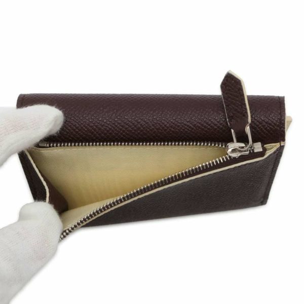 ブルガリ 三つ折り財布 ロゴクリップ コンパクトウォレット バイカラー BVLGARI WALLET