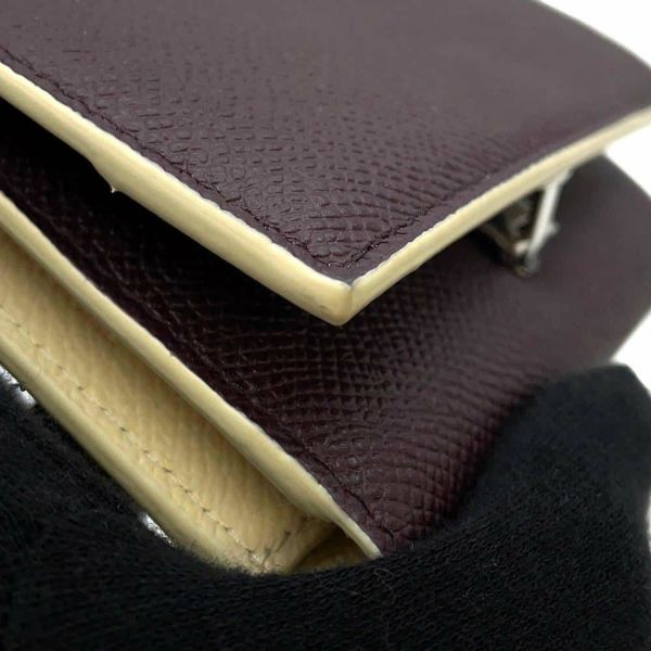 ブルガリ 三つ折り財布 ロゴクリップ コンパクトウォレット バイカラー BVLGARI WALLET