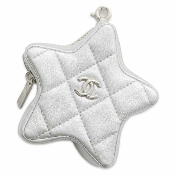 シャネル コインケース スターモチーフ ココマークラムスキン CHANEL 財布 小銭入れ