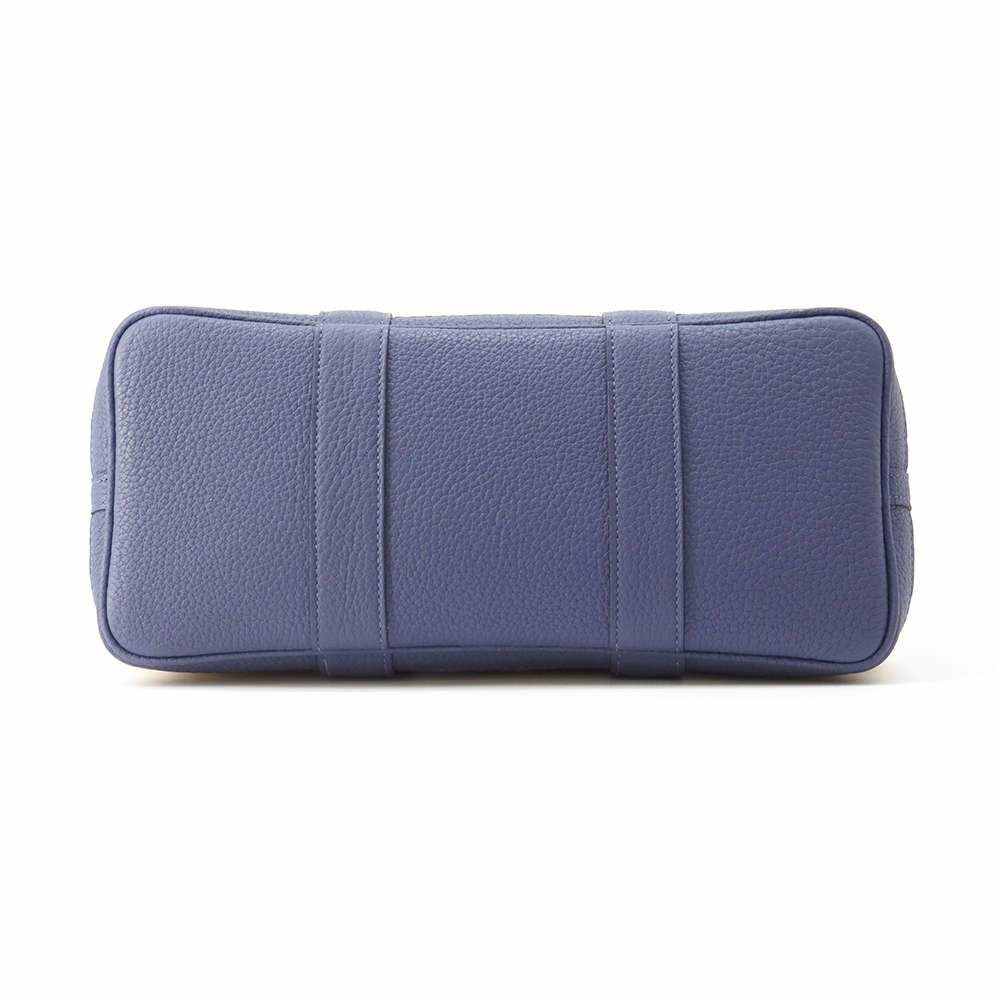 エルメス ガーデンパーティTPM ブルーブライトン/シルバー金具 ネゴンダ/トワルアッシュ C刻印