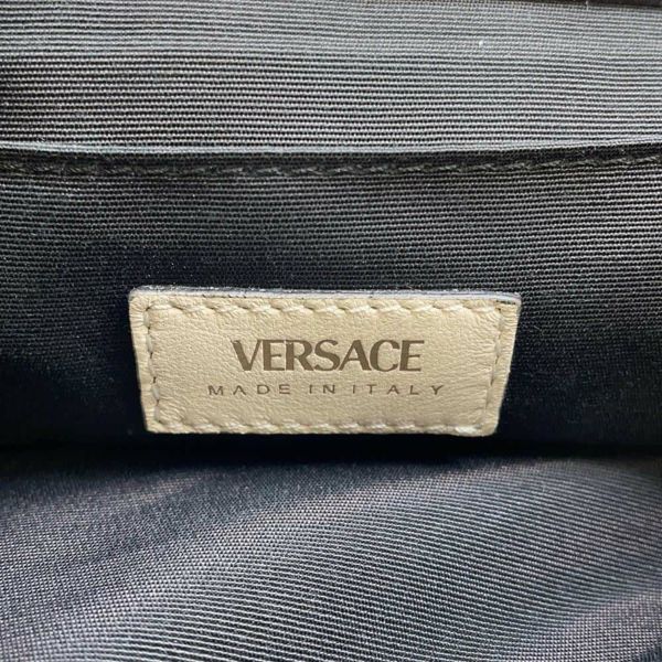 ヴェルサーチ チェーンショルダーバッグ メデューサ キルティング GIANNI VERSACE バッグ 白