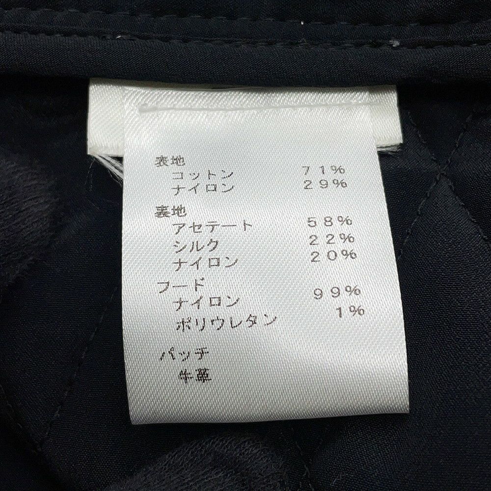 ルイヴィトン ジャケット ステンシルエフェクトモノグラム フード付き レディースサイズXS LOUIS VUITTON 黒 ブラック 白 アウター