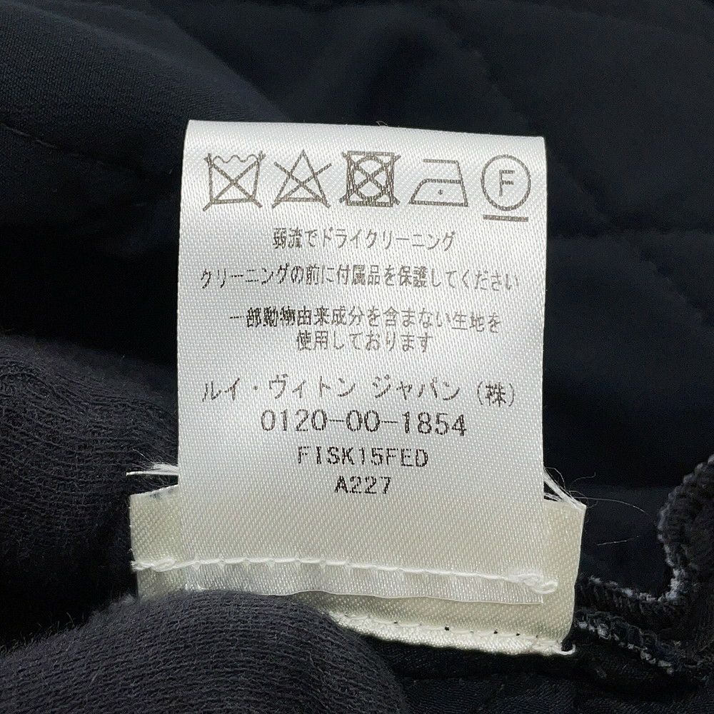 ルイヴィトン スカート ステンシルエフェクトモノグラム キルティング レディースサイズXS LOUIS VUITTON ボトムス ブラック 黒 白