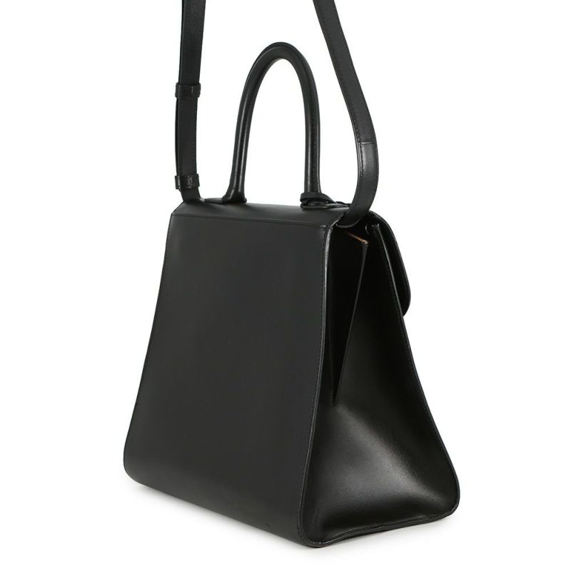 デルボー ハンドバッグ ルーモアMM カーフレザー AA0661AAM099ZPN Delvaux 2wayショルダー 黒