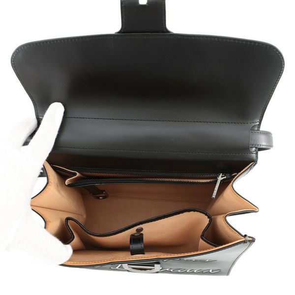 デルボー ハンドバッグ ルーモアMM カーフレザー AA0661AAM099ZPN Delvaux 2wayショルダー 黒