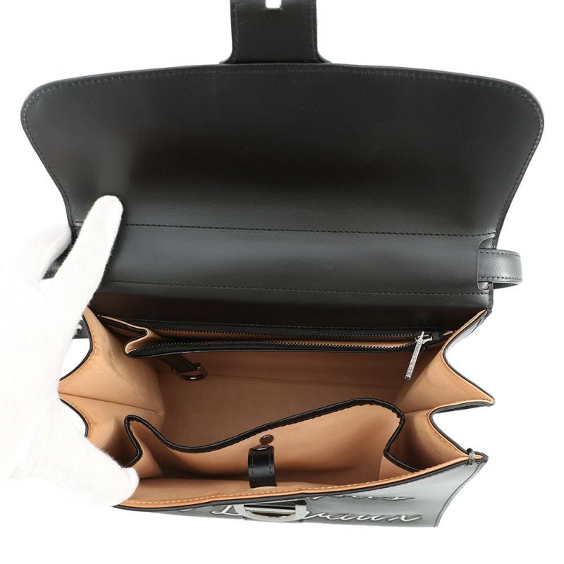 デルボー ハンドバッグ ルーモアMM カーフレザー AA0661AAM099ZPN Delvaux 2wayショルダー 黒