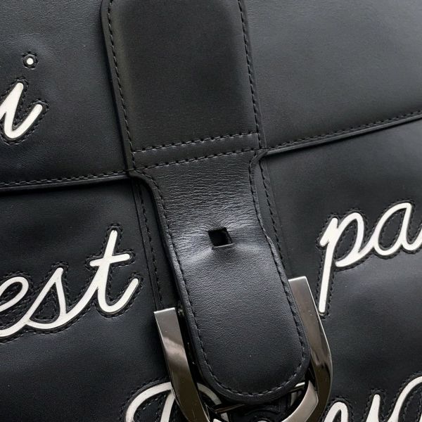 デルボー ハンドバッグ ルーモアMM カーフレザー AA0661AAM099ZPN Delvaux 2wayショルダー 黒