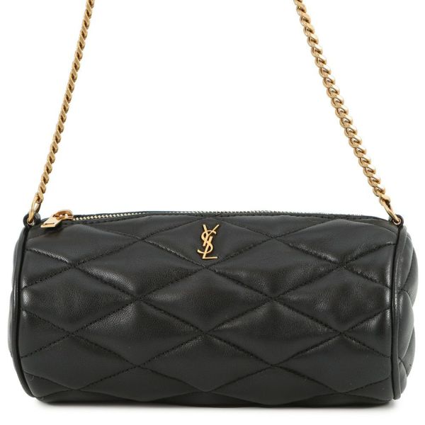 サンローランパリ ショルダーバッグ サド ミニチューブバッグ ラムスキン 699703 SAINT LAURENT PARIS 黒
