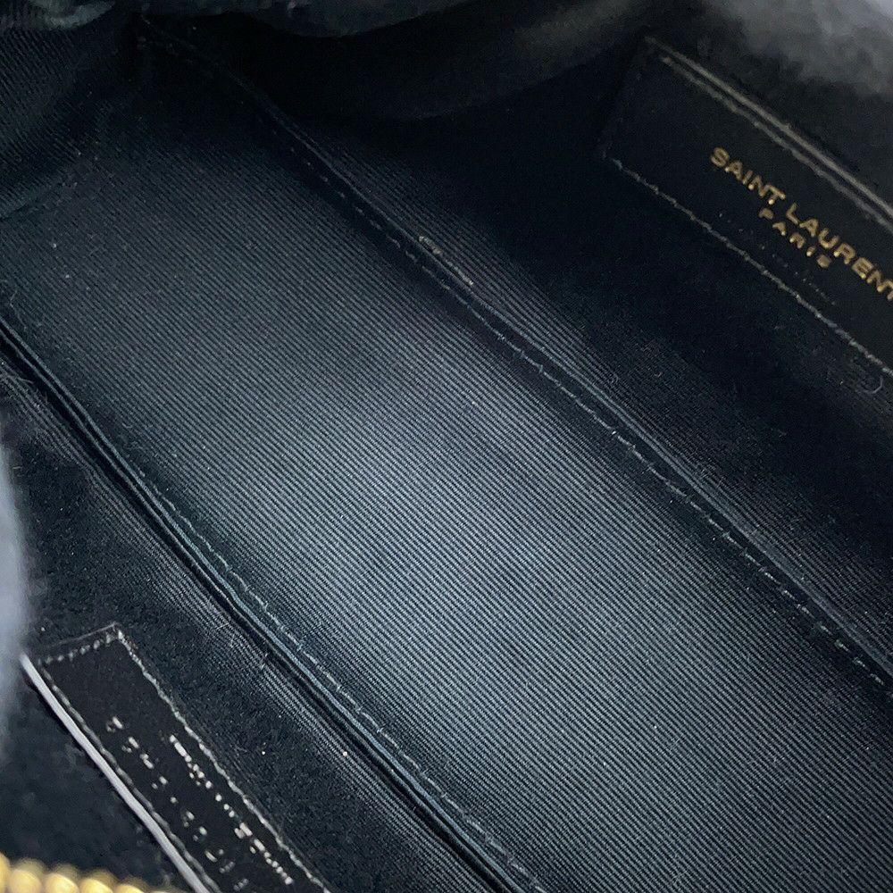 サンローランパリ ショルダーバッグ サド ミニチューブバッグ ラムスキン 699703 SAINT LAURENT PARIS 黒