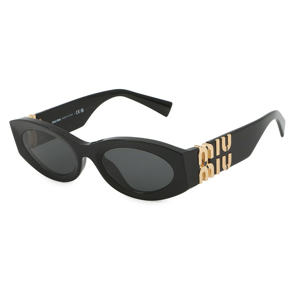 ミュウミュウ サングラス グリンプス ロゴ SMU11W MIUMIU アイウェア 黒