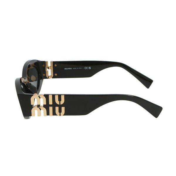 ミュウミュウ サングラス グリンプス ロゴ SMU11W MIUMIU アイウェア 黒