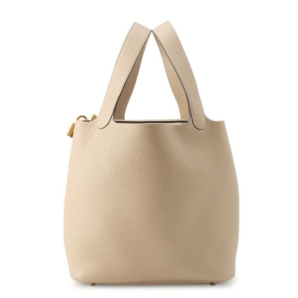 エルメス ハンドバッグ ピコタンロックMM トレンチ/ゴールド金具 トリヨンクレマンス K刻印