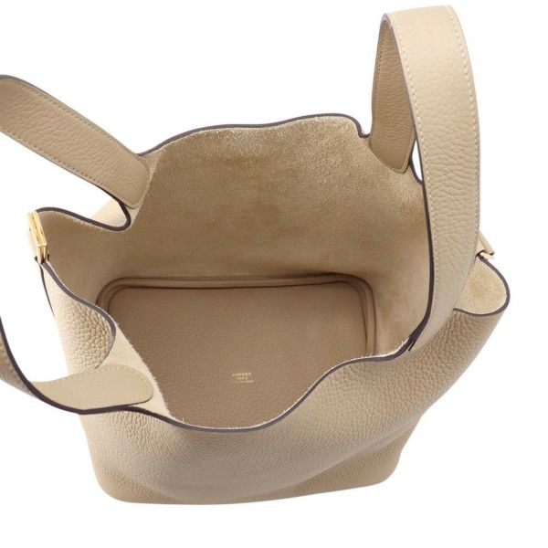 エルメス ハンドバッグ ピコタンロックMM トレンチ/ゴールド金具 トリヨンクレマンス K刻印