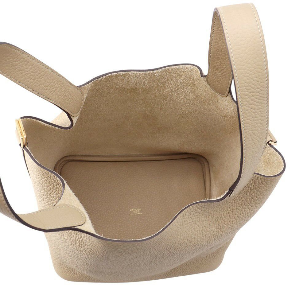 エルメス ハンドバッグ ピコタンロックMM トレンチ/ゴールド金具 トリヨンクレマンス K刻印