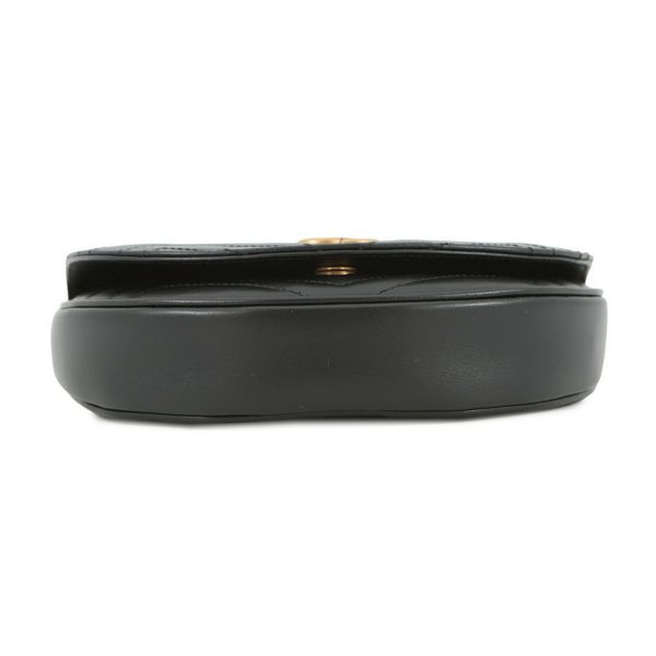 グッチ チェーンショルダーバッグ GGマーモント キルティング レザー 746431 GUCCI 黒