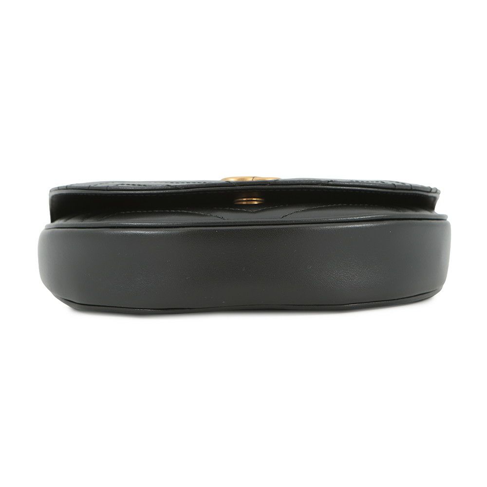 グッチ チェーンショルダーバッグ GGマーモント キルティング レザー 746431 GUCCI 黒