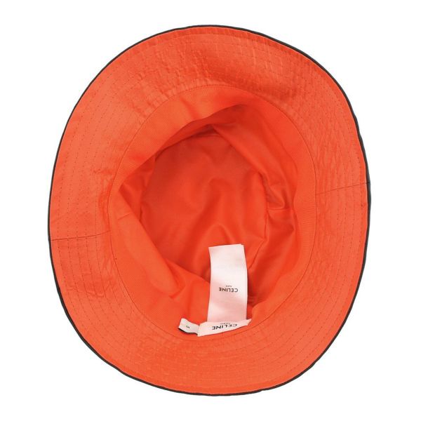 セリーヌ ハット キルティング ロゴ ナイロン サイズS 2AUB0495M CELINE 帽子 黒