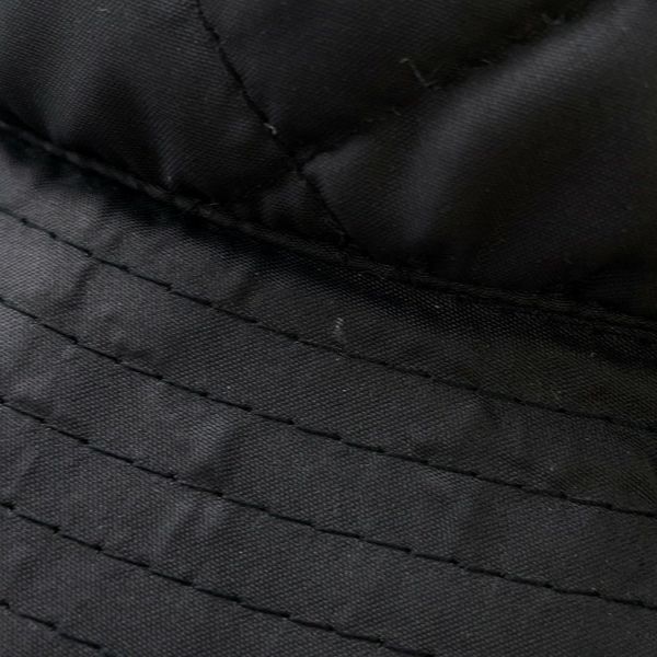 セリーヌ ハット キルティング ロゴ ナイロン サイズS 2AUB0495M CELINE 帽子 黒