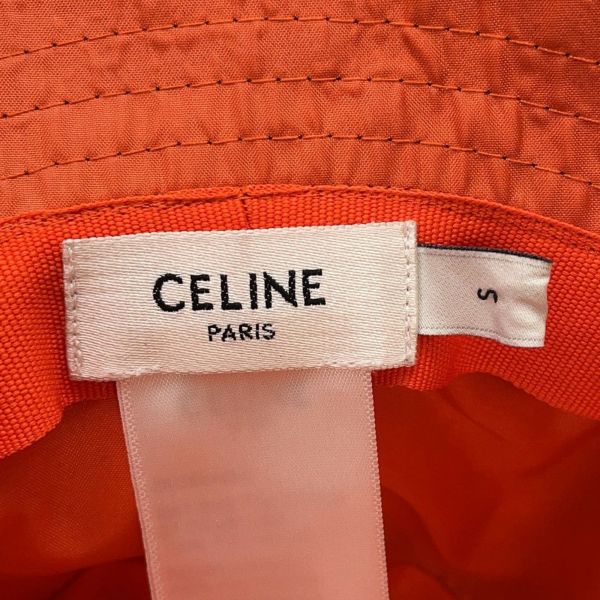 セリーヌ ハット キルティング ロゴ ナイロン サイズS 2AUB0495M CELINE 帽子 黒