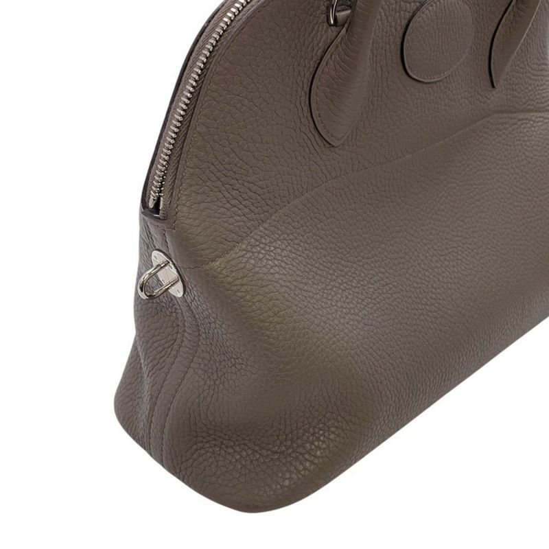 エルメス ハンドバッグ ボリード31 エタン/シルバー金具 トリヨンクレマンス X刻印 2wayショルダー