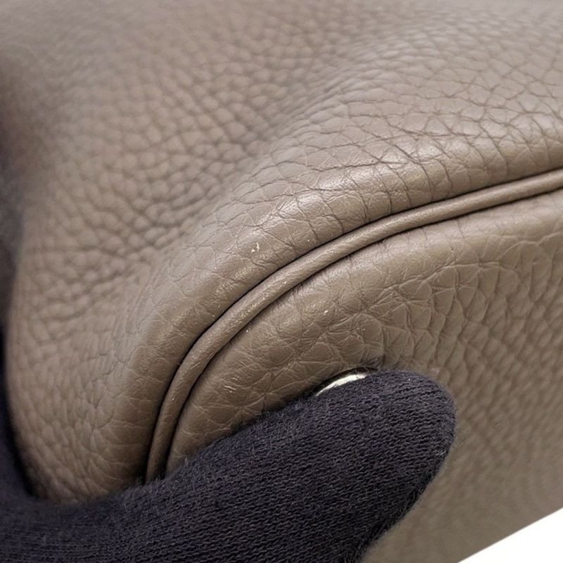 エルメス ハンドバッグ ボリード31 エタン/シルバー金具 トリヨンクレマンス X刻印 2wayショルダー