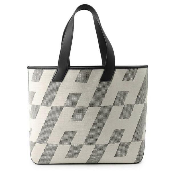 エルメス トートバッグ HアンビエGM ブラック/エクリュトワルアッシュ/スイフト Z刻印 HERMES バッグ 黒