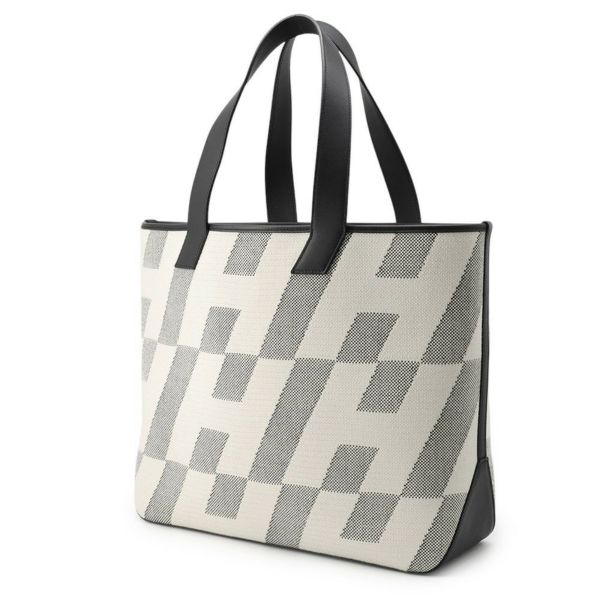 エルメス トートバッグ HアンビエGM ブラック/エクリュトワルアッシュ/スイフト Z刻印 HERMES バッグ 黒