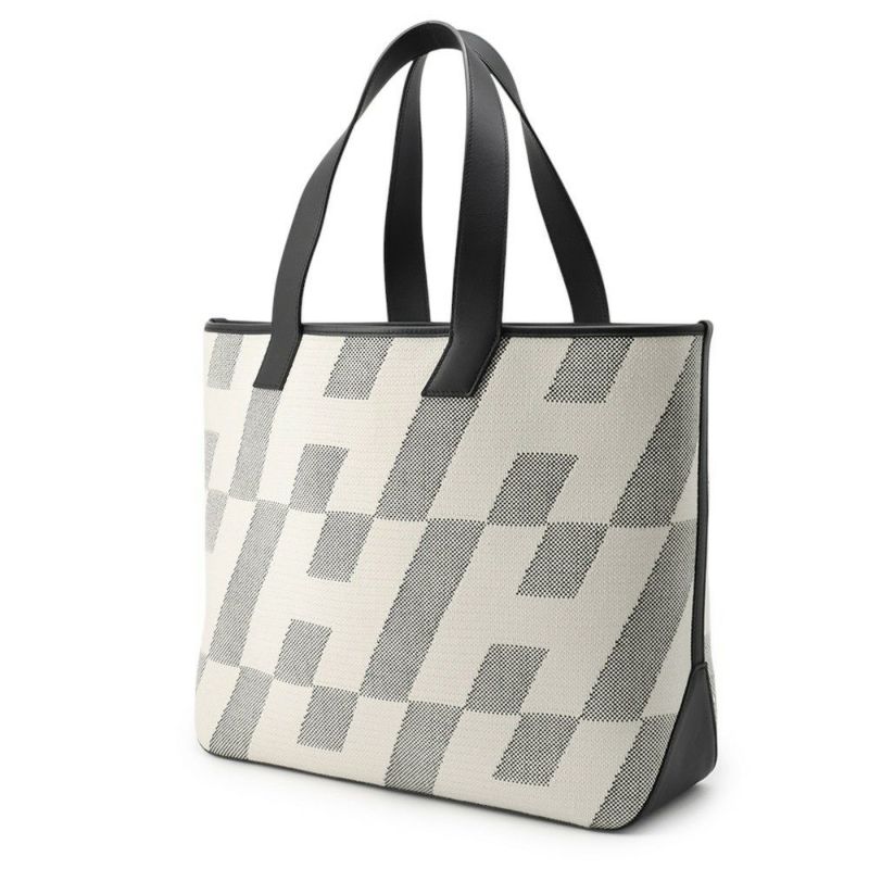 エルメス トートバッグ HアンビエGM ブラック/エクリュトワルアッシュ/スイフト Z刻印 HERMES バッグ 黒