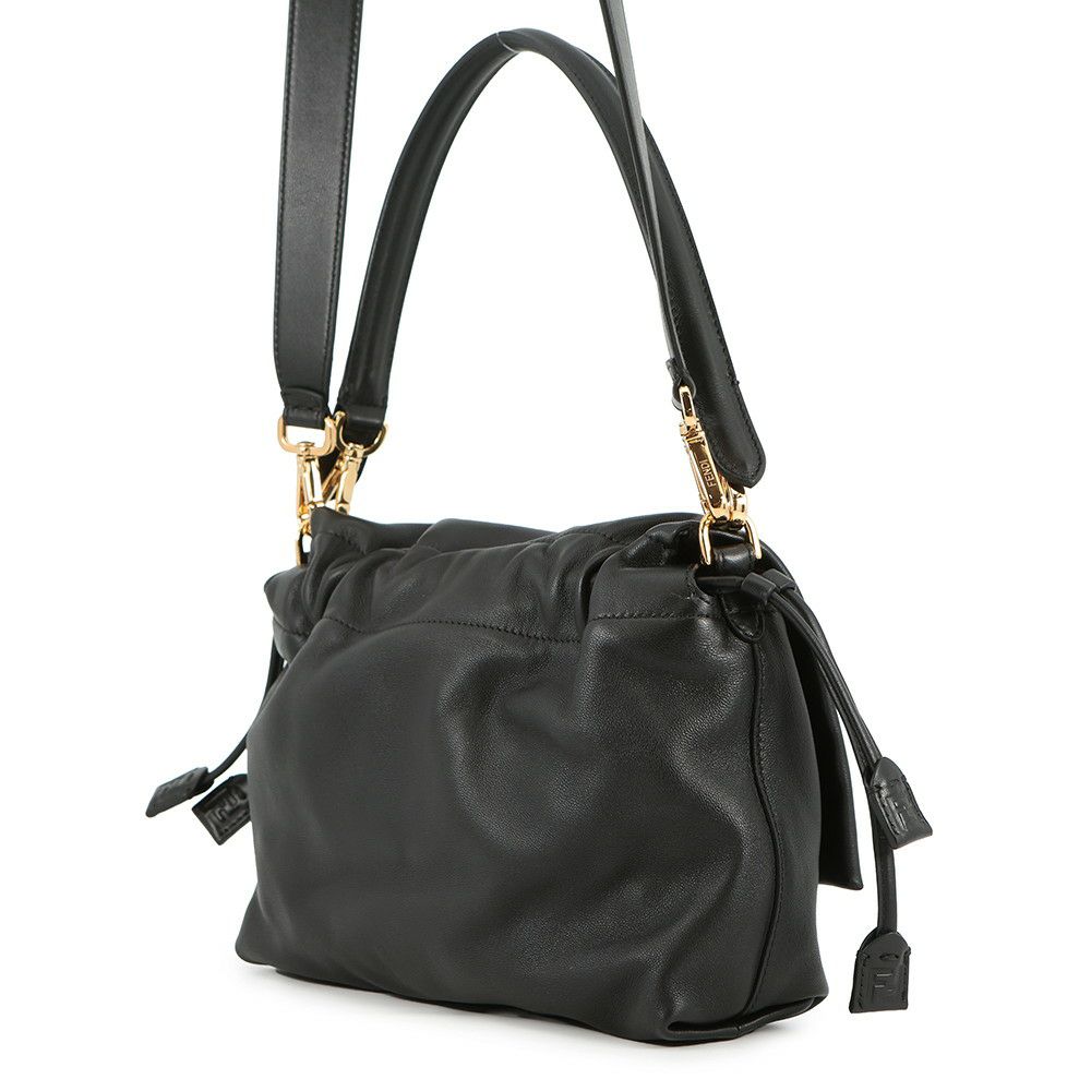 フェンディ ハンドバッグ マンマ バゲット ミディアム 8BR833 FENDI バッグ 2wayショルダーバッグ 黒