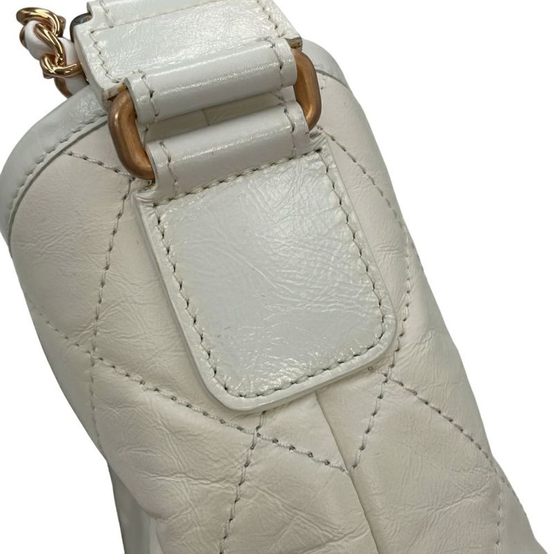 シャネル チェーンショルダーバッグ ガブリエル ドゥ シャネル スモール ホーボーバッグ A91810 CHANEL 白